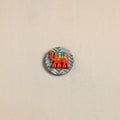  Elephant - Handmade Fabart Wooden Magnet