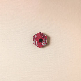  Elephant - Handmade Fabart Wooden Magnet 