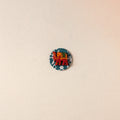  Elephant - Handmade Fabart Wooden Magnet 
