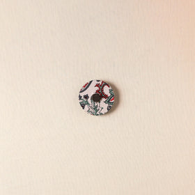  Elephant - Handmade Fabart Wooden Magnet 