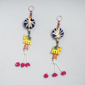  Handpainted Wooden Beadwork Toran Hangings (Set of 2) Online at iTokri.com