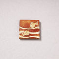  Embossed Stone Work Handpainted Wooden Fridge Magnet 