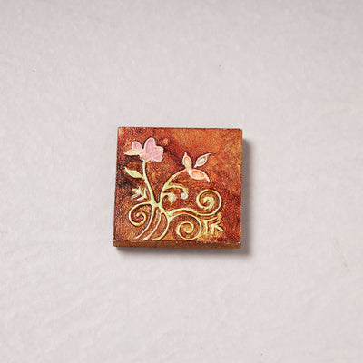  Embossed Stone Work Handpainted Wooden Fridge Magnet 