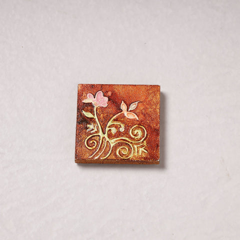  Embossed Stone Work Handpainted Wooden Fridge Magnet 