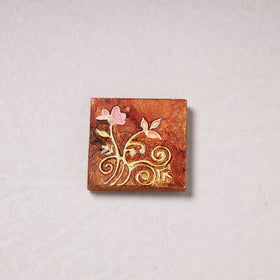  Embossed Stone Work Handpainted Wooden Fridge Magnet 