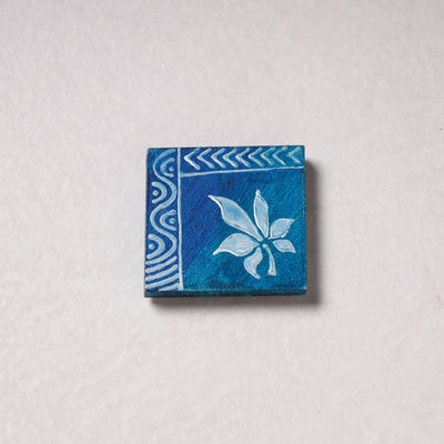  Embossed Stone Work Handpainted Wooden Fridge Magnet 