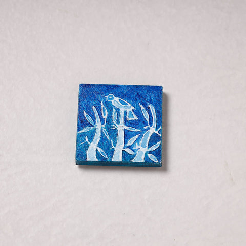  Embossed Stone Work Handpainted Wooden Fridge Magnet 