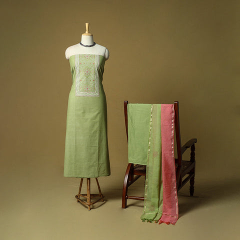 Embroidered cotton printed 3pc unstitched dress material 83