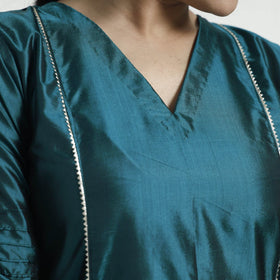 Plain Pure Silk Kurta