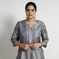 Buy Ethnic Plain Pure Silk Kurta Online at iTokri.com