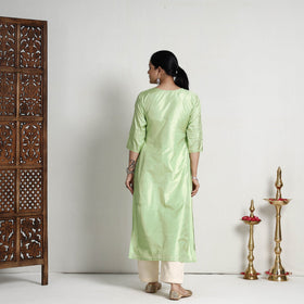 plain silk kurta