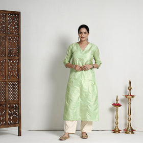 plain silk kurta
