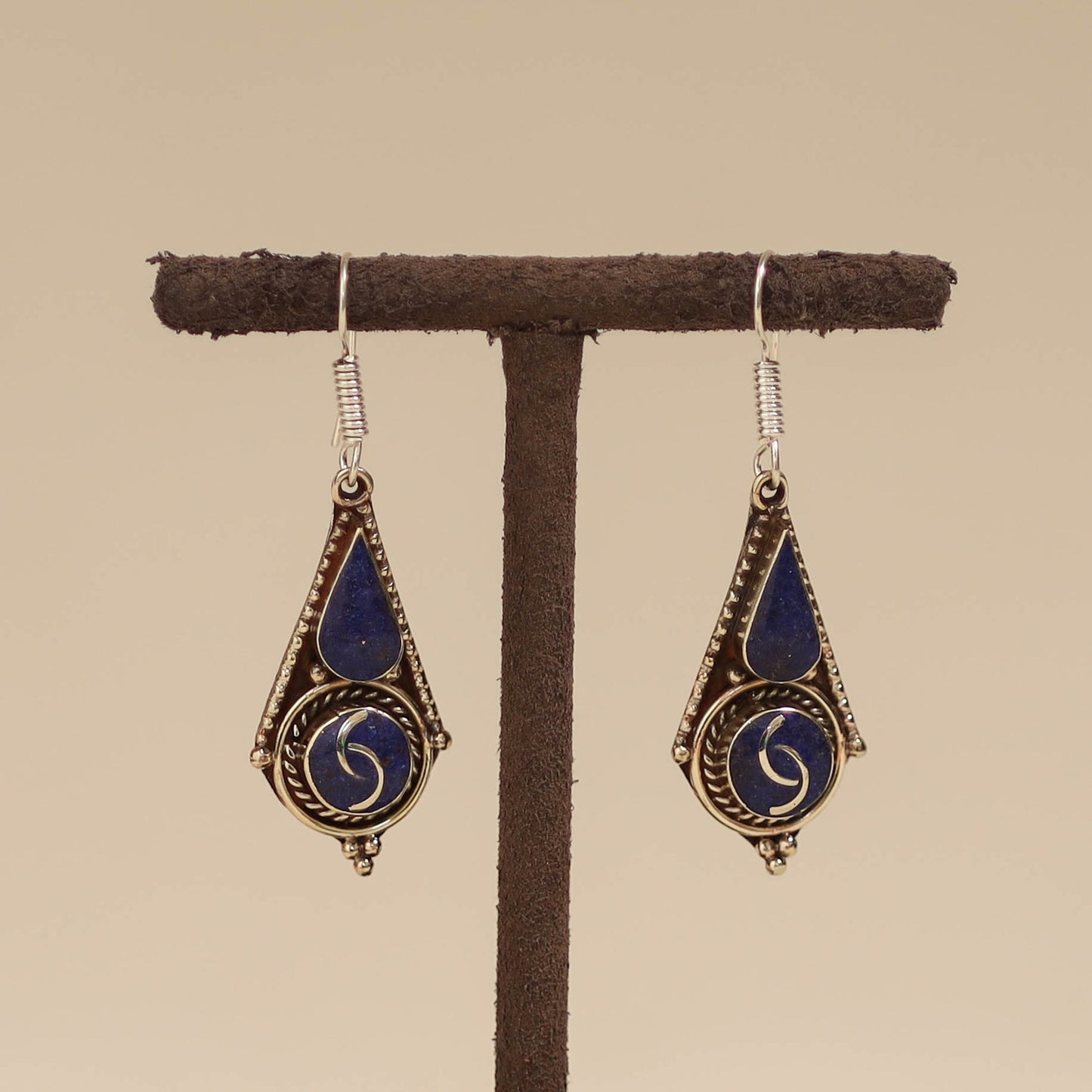 Ethnic tribal tibetan earrings from himalaya 01