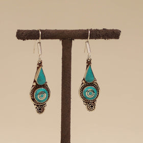Ethnic tribal tibetan earrings from himalaya 04