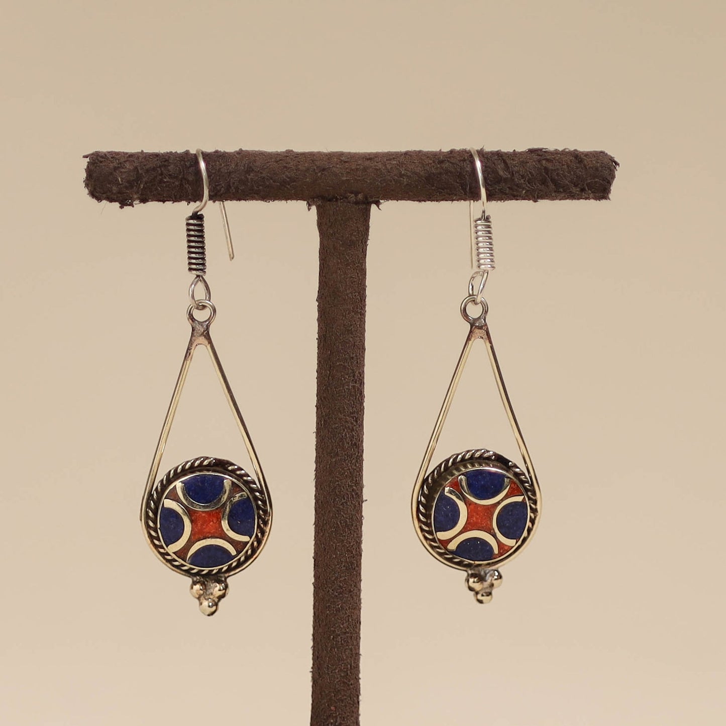 Ethnic tribal tibetan earrings from himalaya 06