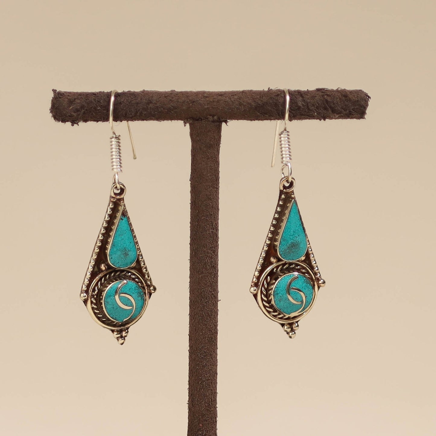 Ethnic tribal tibetan earrings from himalaya 07
