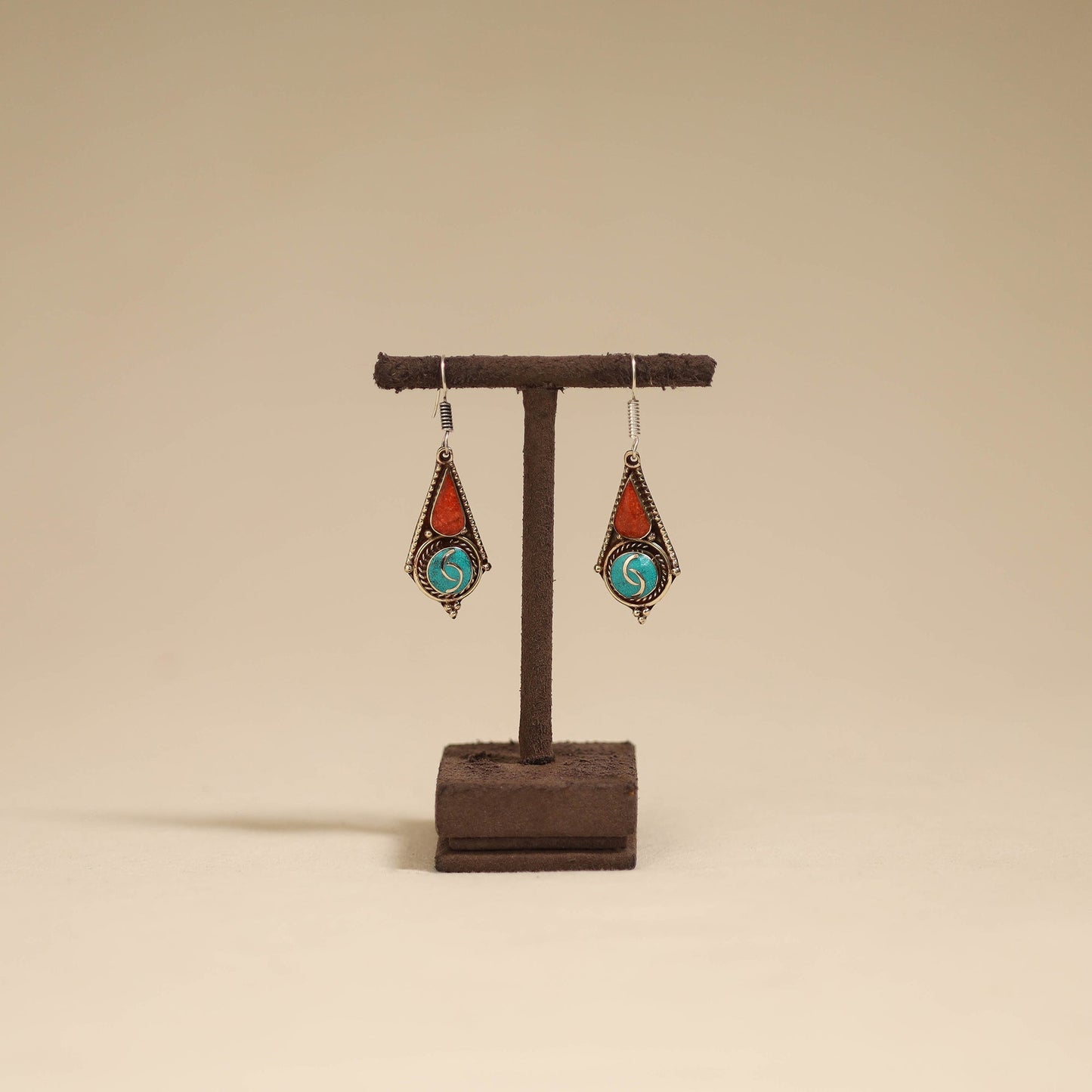 Ethnic tribal tibetan earrings from himalaya 08