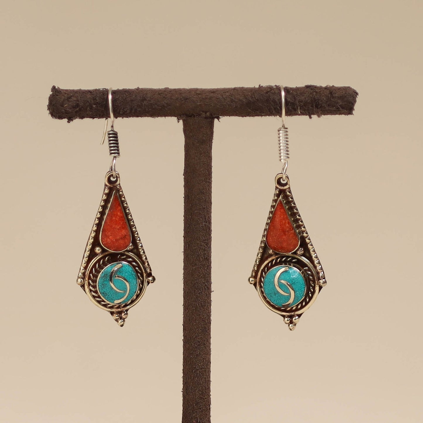 Ethnic tribal tibetan earrings from himalaya 08