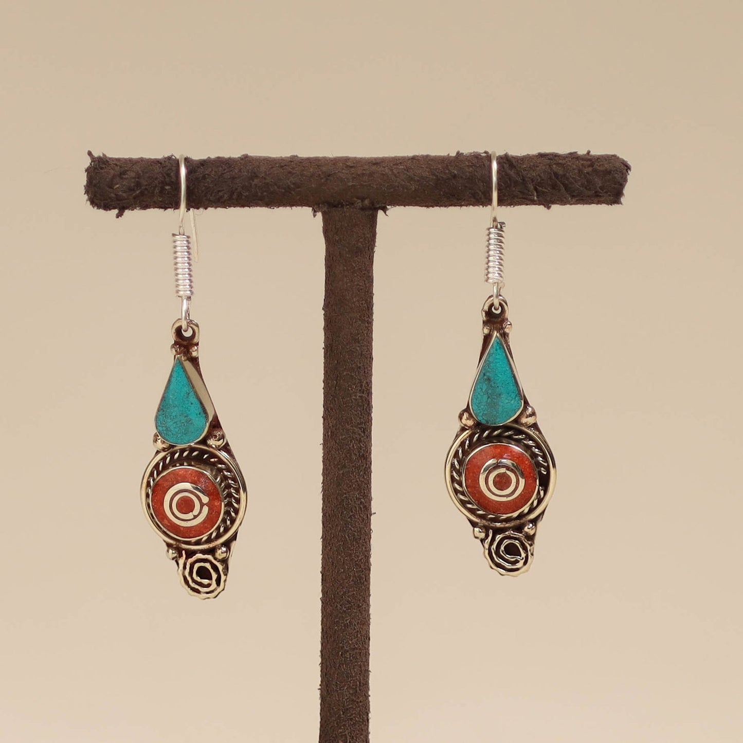 Ethnic tribal tibetan earrings from himalaya 09