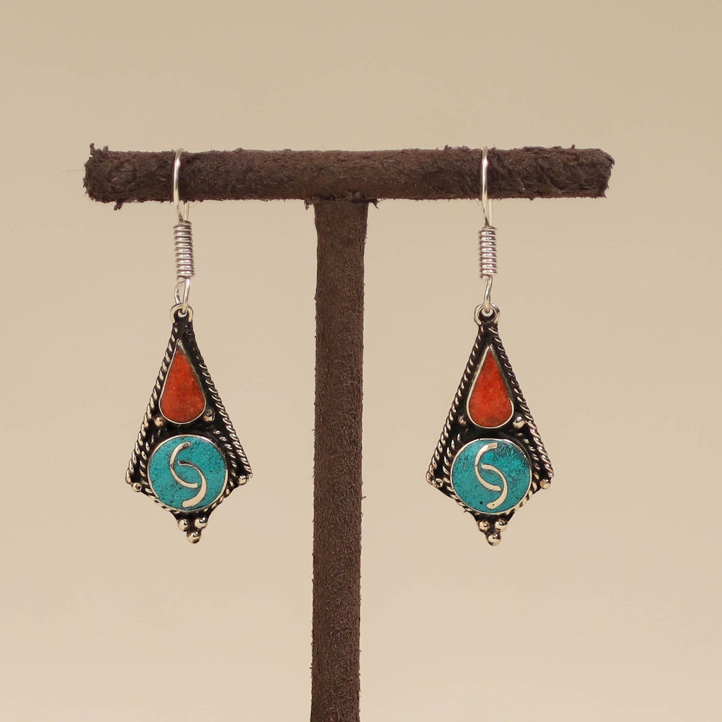 Ethnic tribal tibetan earrings from himalaya 10