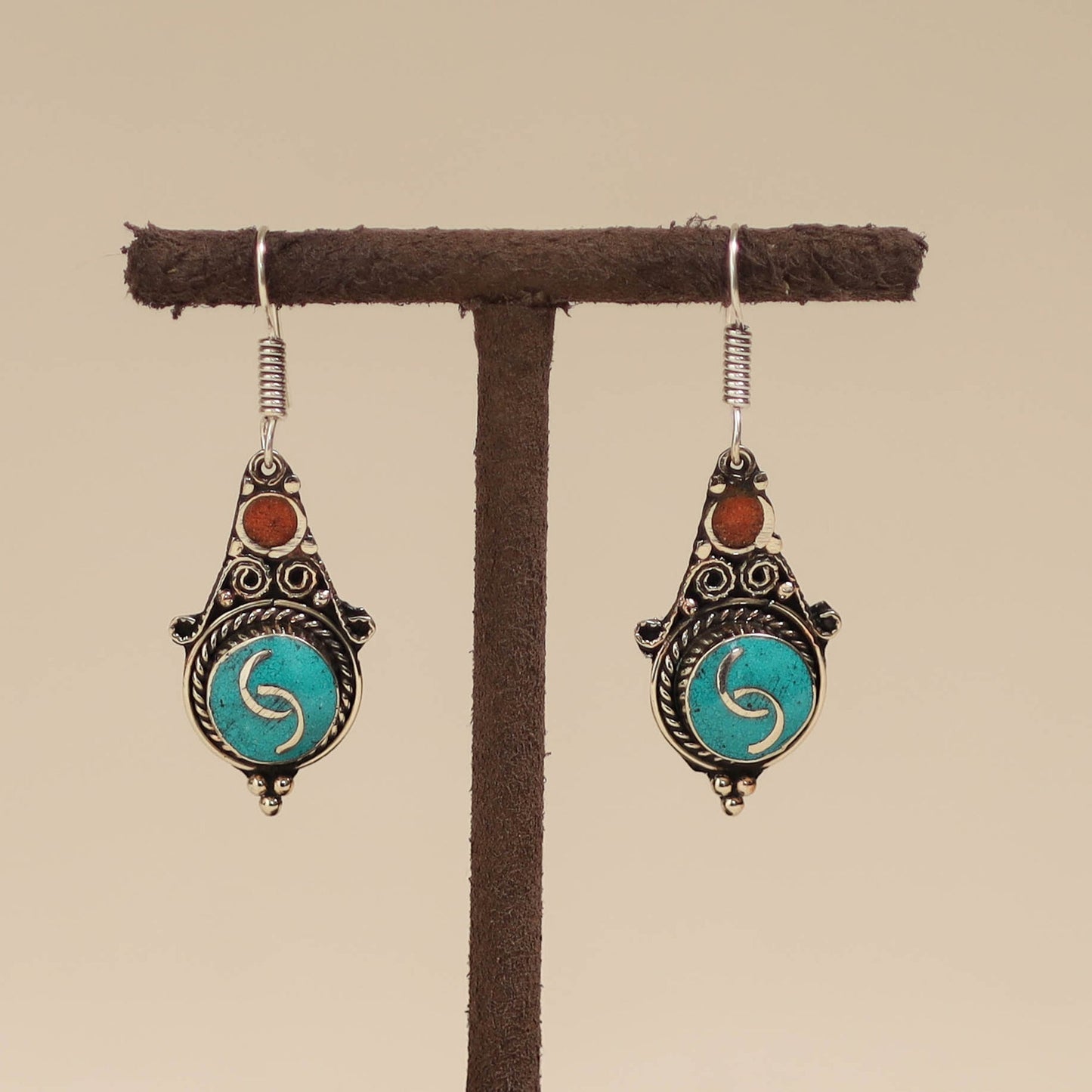 Ethnic tribal tibetan earrings from himalaya 12