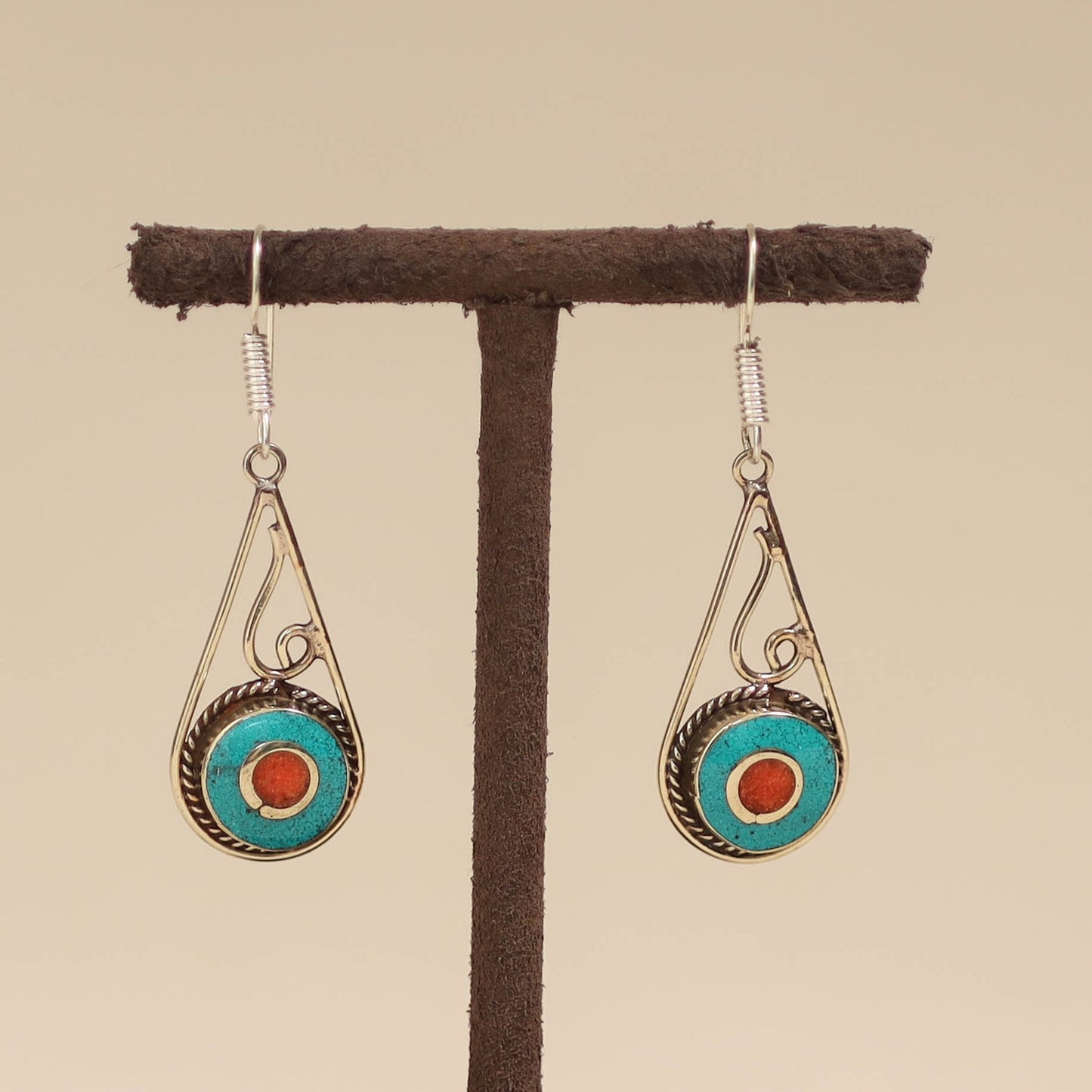 Ethnic tribal tibetan earrings from himalaya 14
