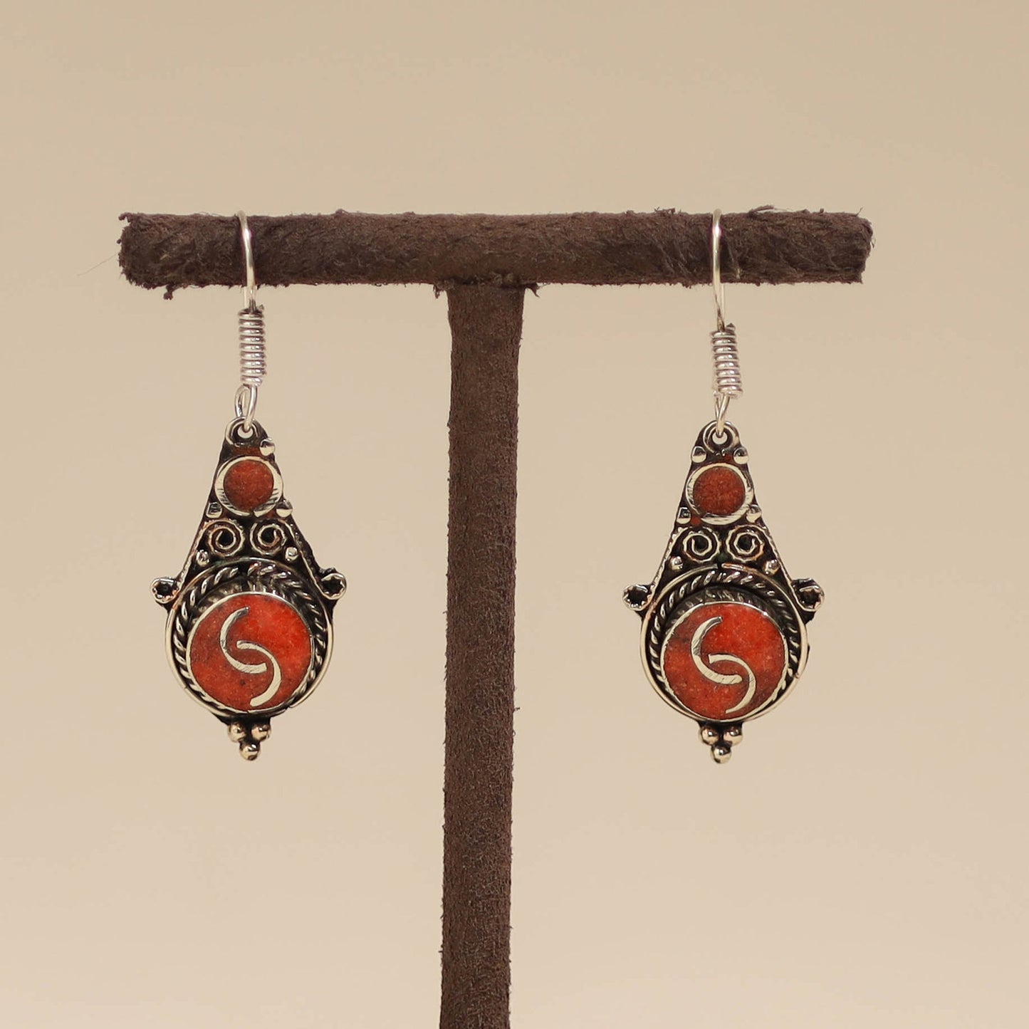 Ethnic tribal tibetan earrings from himalaya 16
