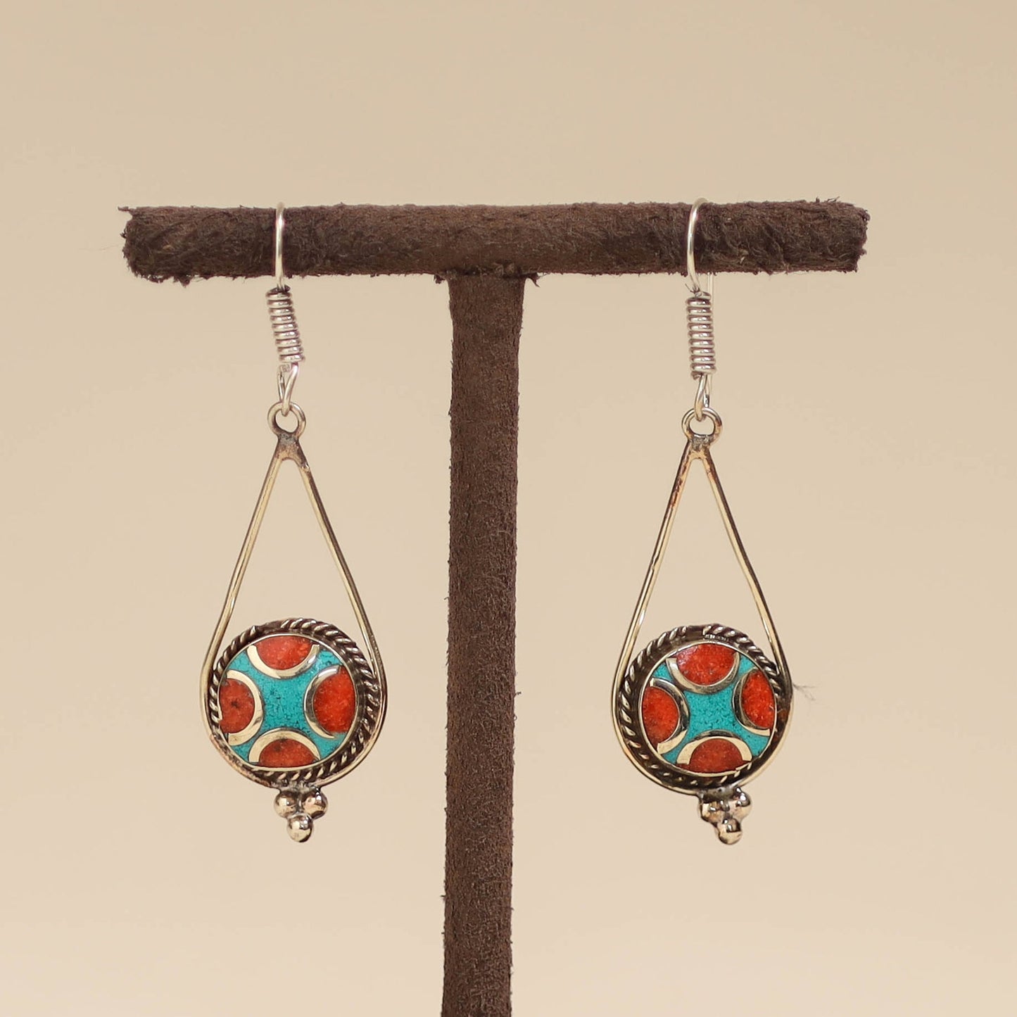 Ethnic tribal tibetan earrings from himalaya 24