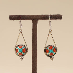 Ethnic tribal tibetan earrings from himalaya 24