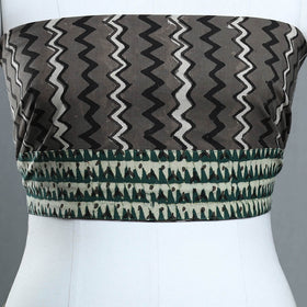 Grey - cotton pipad blouse piece 136 - handcrafted