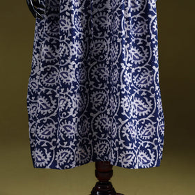 Hand batik cotton long kaftan 06 - handcrafted