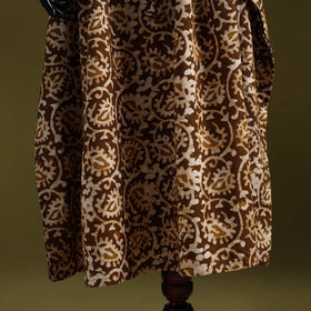 Hand batik cotton long kaftan 01 - handcrafted