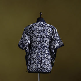 Hand batik cotton short kaftan 24 - handcrafted