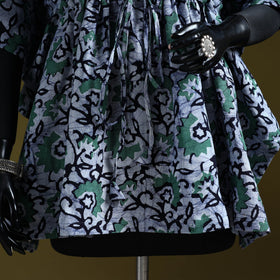 Hand batik cotton short kaftan 14 - handcrafted