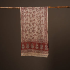 Pedana natural dyed hand wool kalamkari stole 13