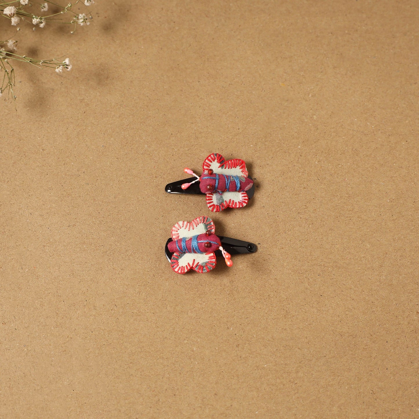 Fab artwork tik-tak hair clip for kids (set of 2) 02