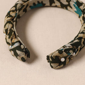 Fabart braided hair band with bead work 37 - handcrafted