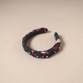 Fabart braided hair band with bead work 41 - handcrafted