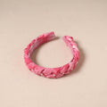 Fabart braided hair band with bead work 42 - handcrafted
