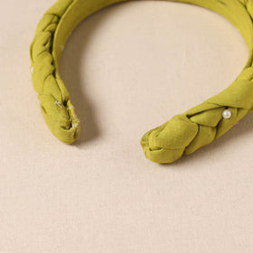 Fabart braided hair band with bead work 43 - handcrafted