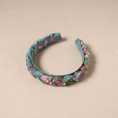 Fabart braided hair band with bead work 45 - handcrafted