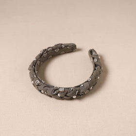 Fabart braided hair band with bead work 47 - handcrafted