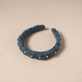 Fabart braided hair band with bead work 55 - handcrafted