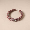 Fabart braided hair band with bead work 58 - handcrafted