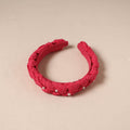 Fabart braided hair band with bead work 61 - handcrafted