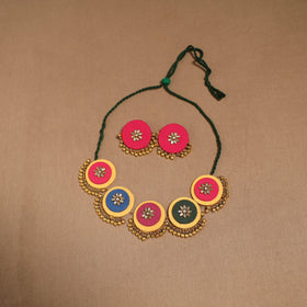 Fabart ghungroo & kundan work necklace set 22 - handcrafted