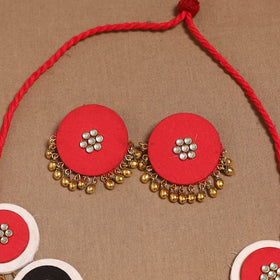 Fabart ghungroo & kundan work necklace set 23 - handcrafted