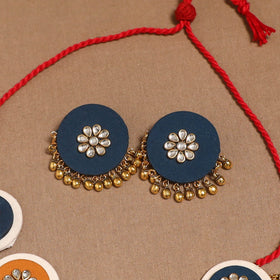 Fabart ghungroo & kundan work necklace set 25 - handcrafted