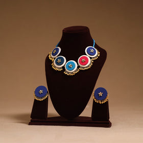 Fabart ghungroo & kundan work necklace set 26 - handcrafted