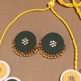 Fabart ghungroo & kundan work necklace set 27 - handcrafted